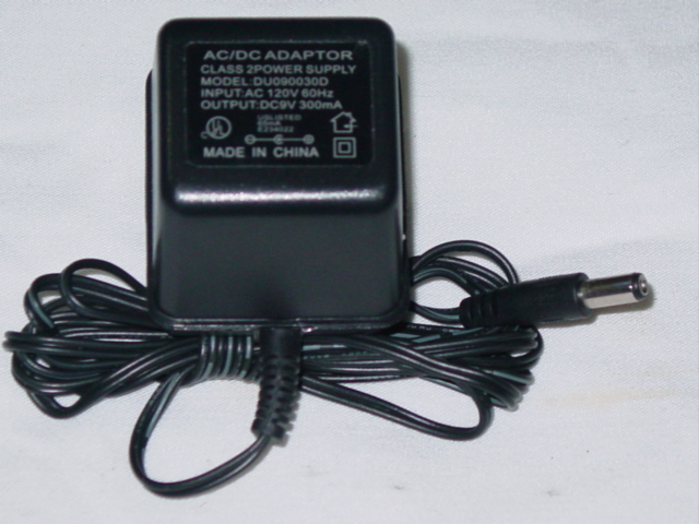 NEW DU090030D AC Adapter 9V DC 300mA